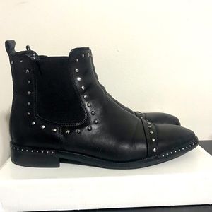 Leather Studded Chelsea Boot